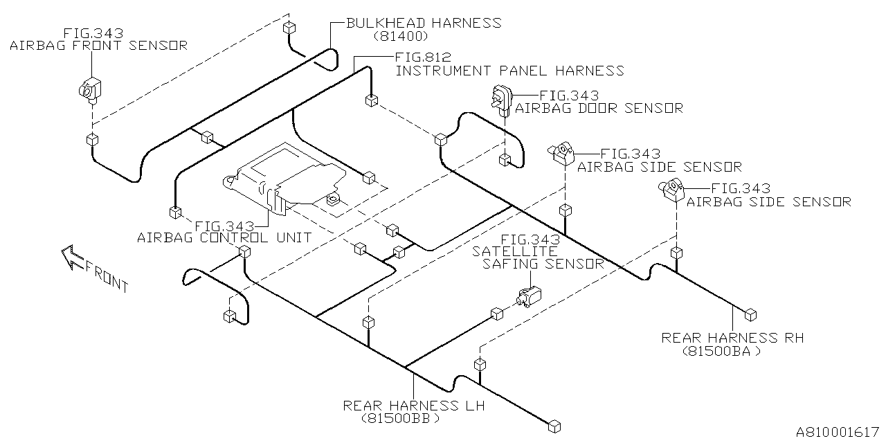 Diagram WIRING HARNESS (MAIN) for your 2022 Subaru Legacy   