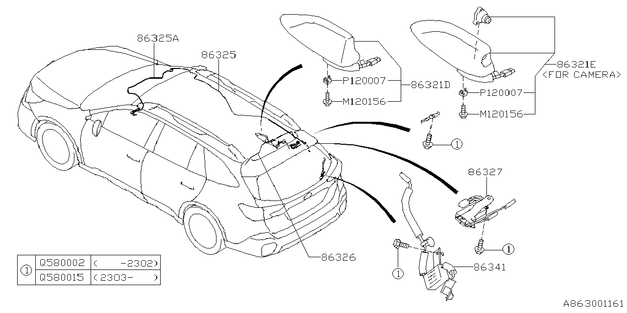 2024 Subaru Crosstrek EYESIGHT Radio Wiring Harness. FEEDER Cord XM