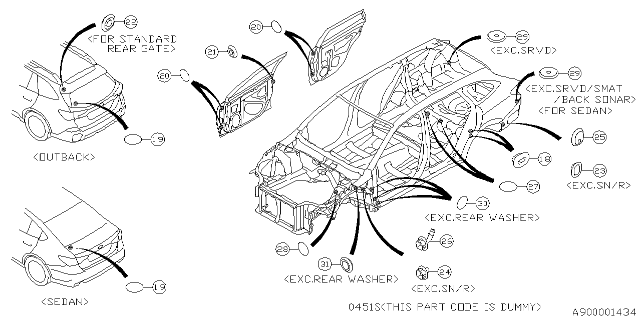 Diagram PLUG for your 2024 Subaru Outback   