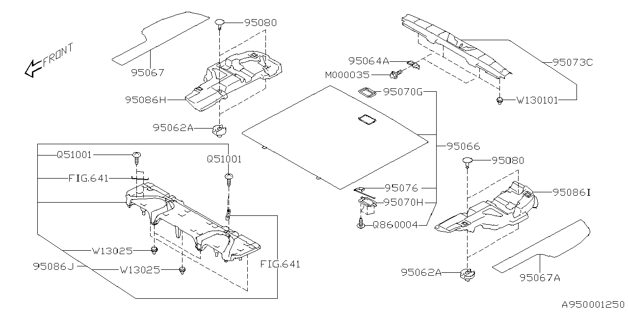 Diagram MAT for your 2016 Subaru Outback   