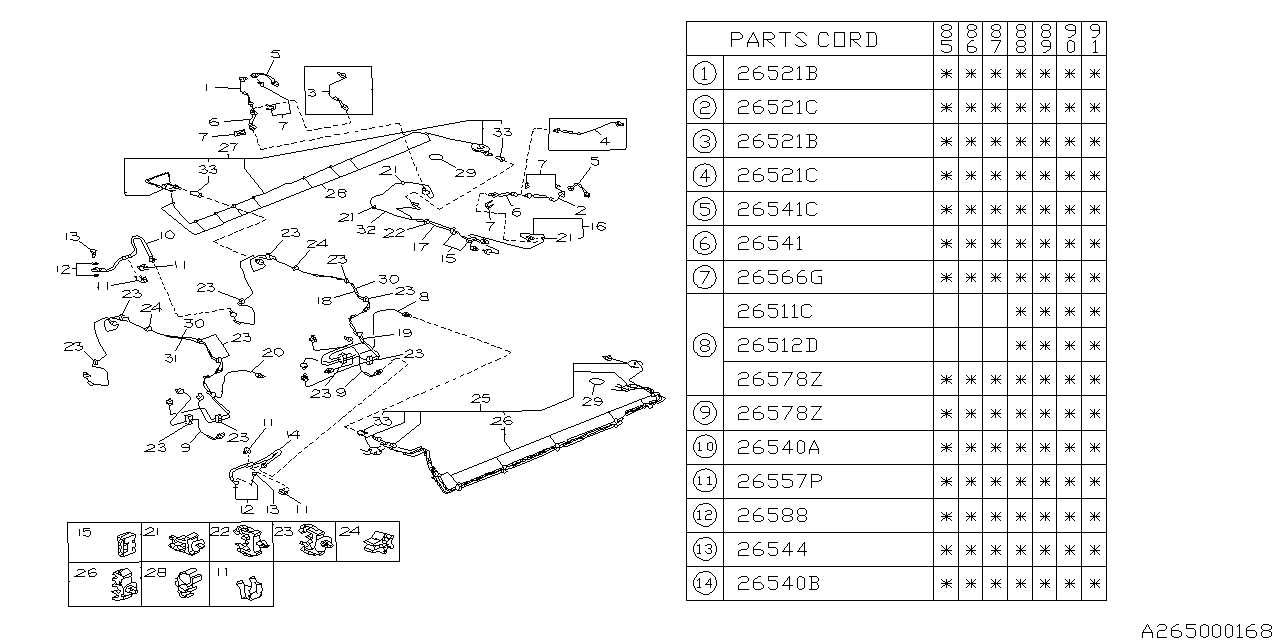 Diagram BRAKE PIPING for your 2007 Subaru Impreza 2.5L AT Sedan 