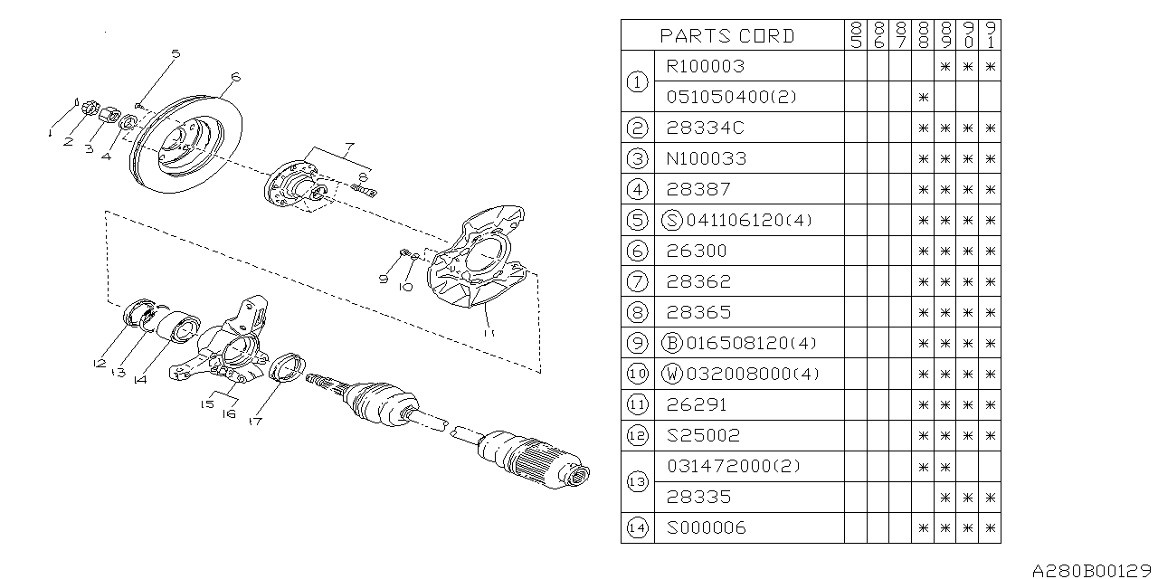 Diagram FRONT AXLE for your 2021 Subaru WRX   