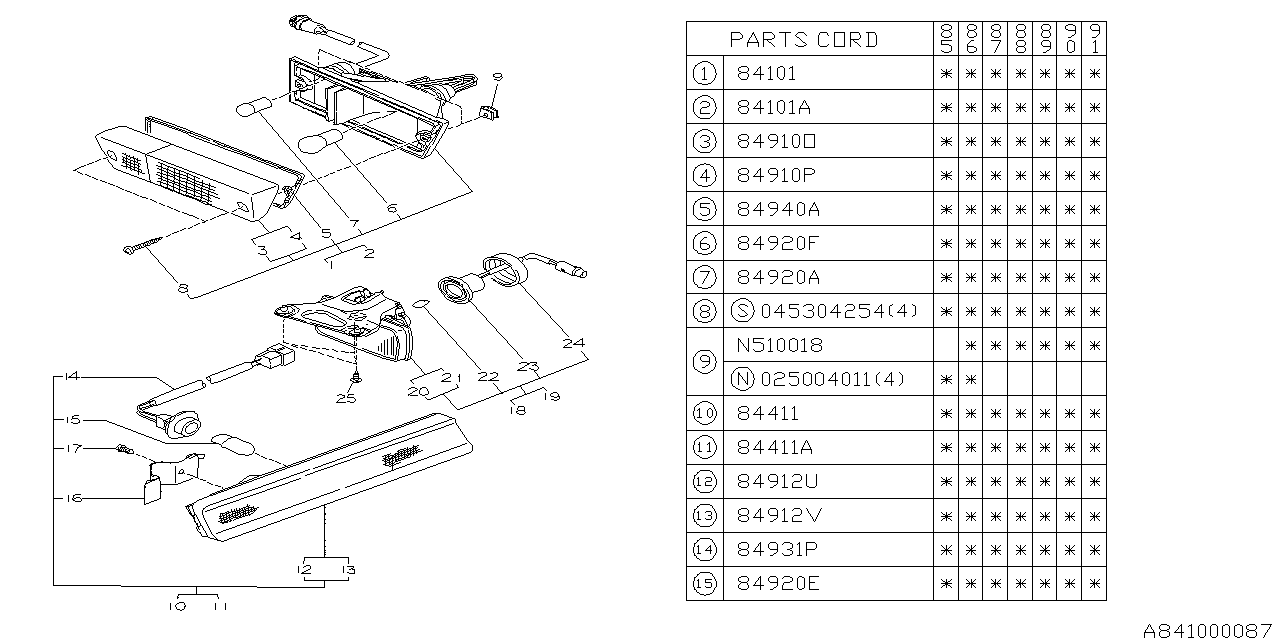 LAMP (FRONT) Diagram