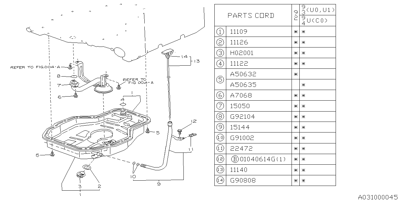 Diagram OIL PAN for your 2014 Subaru Impreza  Premium Plus Sedan 