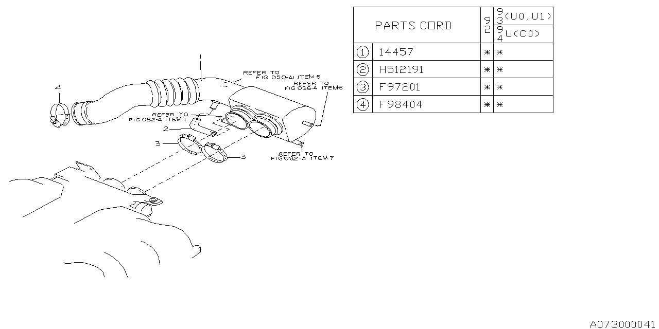 Diagram AIR DUCT for your 2024 Subaru Impreza   