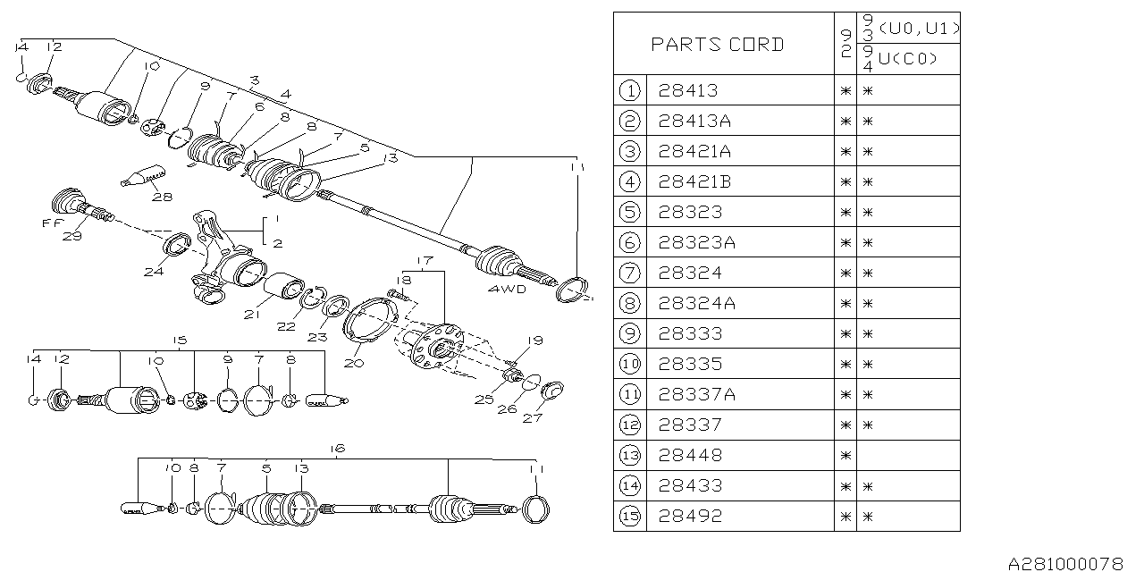 Diagram REAR AXLE for your 2021 Subaru WRX   