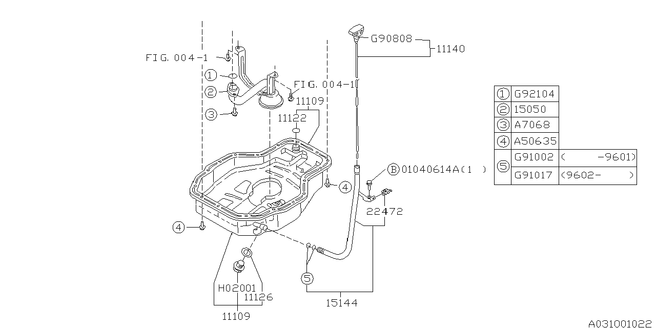 OIL PAN Diagram