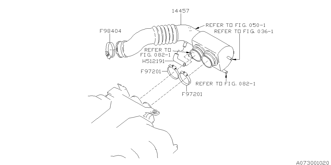 Diagram AIR DUCT for your 2002 Subaru STI   