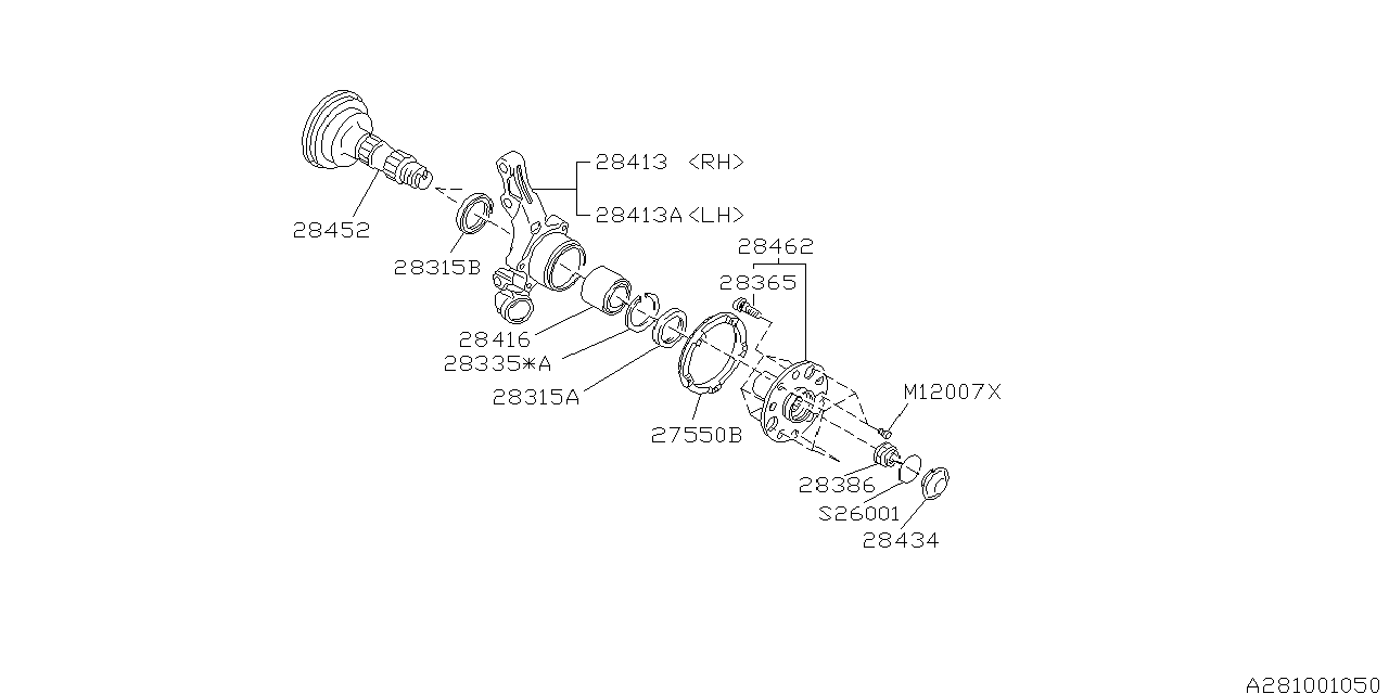 Diagram REAR AXLE for your 2023 Subaru Outback  Touring 