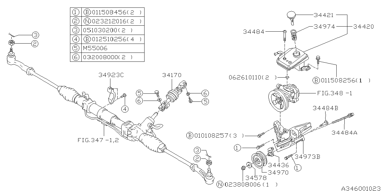 POWER STEERING SYSTEM Diagram