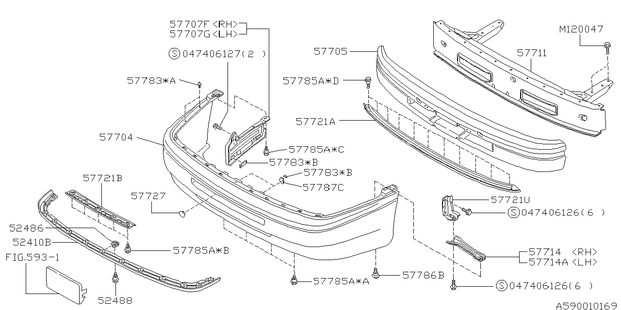 Diagram FRONT BUMPER for your 2018 Subaru BRZ   