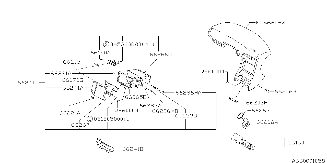 INSTRUMENT PANEL Diagram