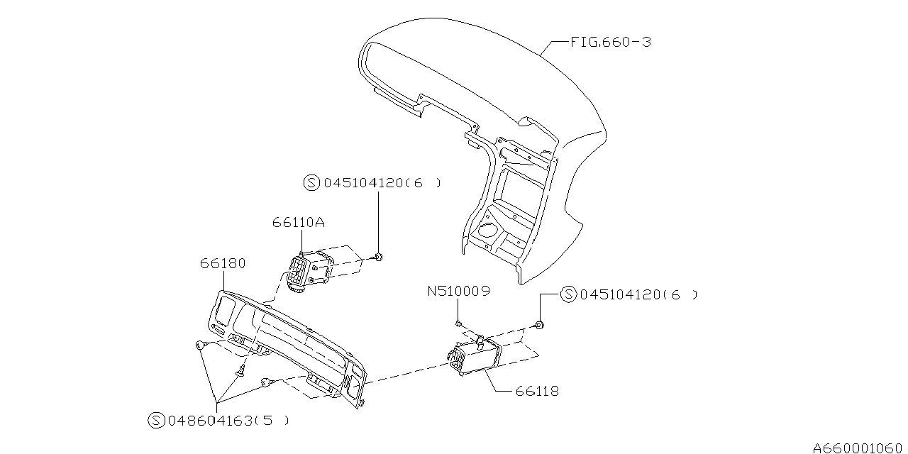 INSTRUMENT PANEL Diagram