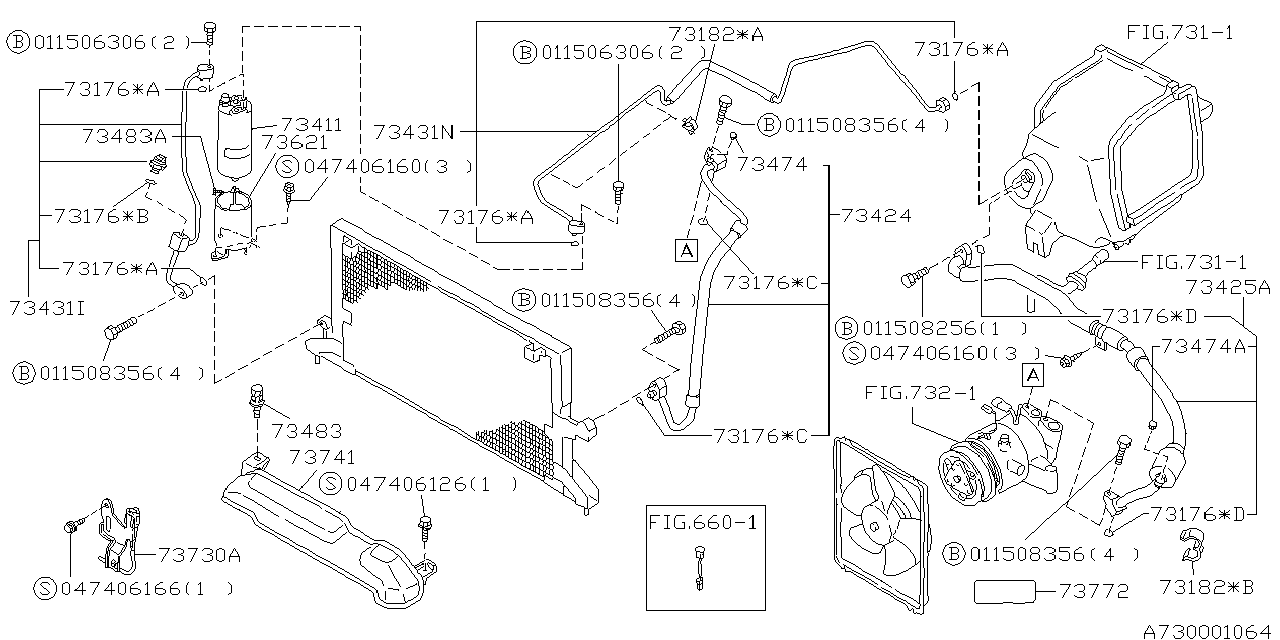 Diagram AIR CONDITIONER SYSTEM for your 2016 Subaru Legacy   