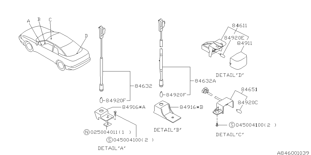 Diagram LAMP (ROOM) for your 2016 Subaru Impreza  SPORT w/EyeSight WAGON 