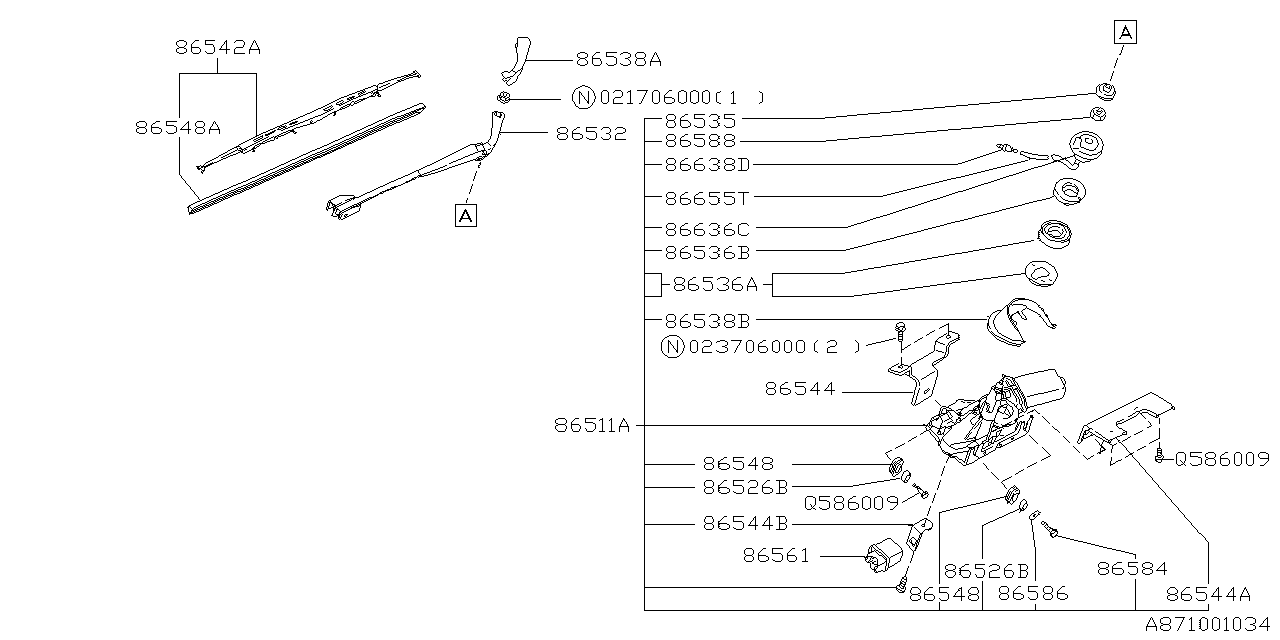 Diagram WIPER (REAR) for your 2005 Subaru Baja   