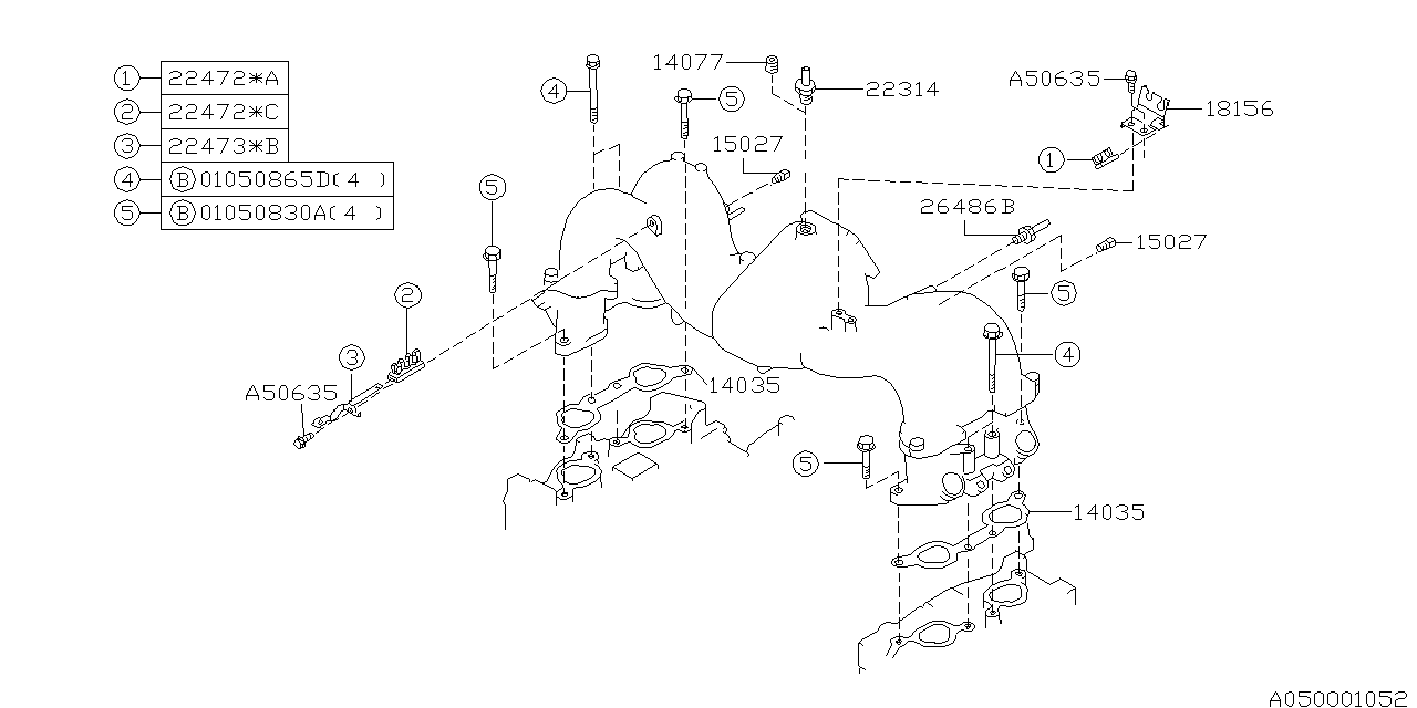 Diagram INTAKE MANIFOLD for your 2022 Subaru WRX   