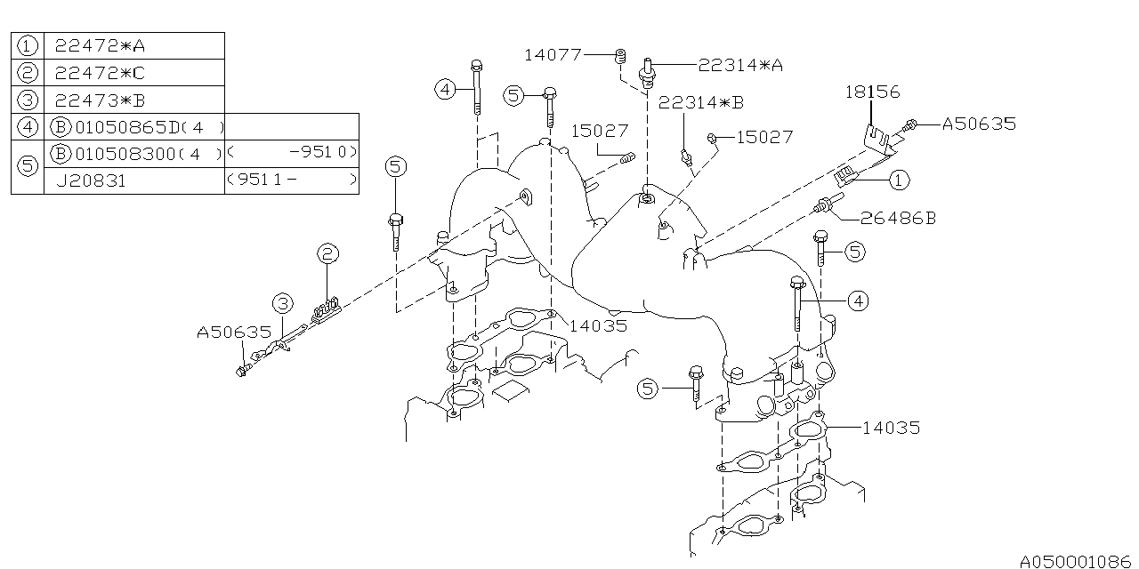 Diagram INTAKE MANIFOLD for your 2022 Subaru WRX   