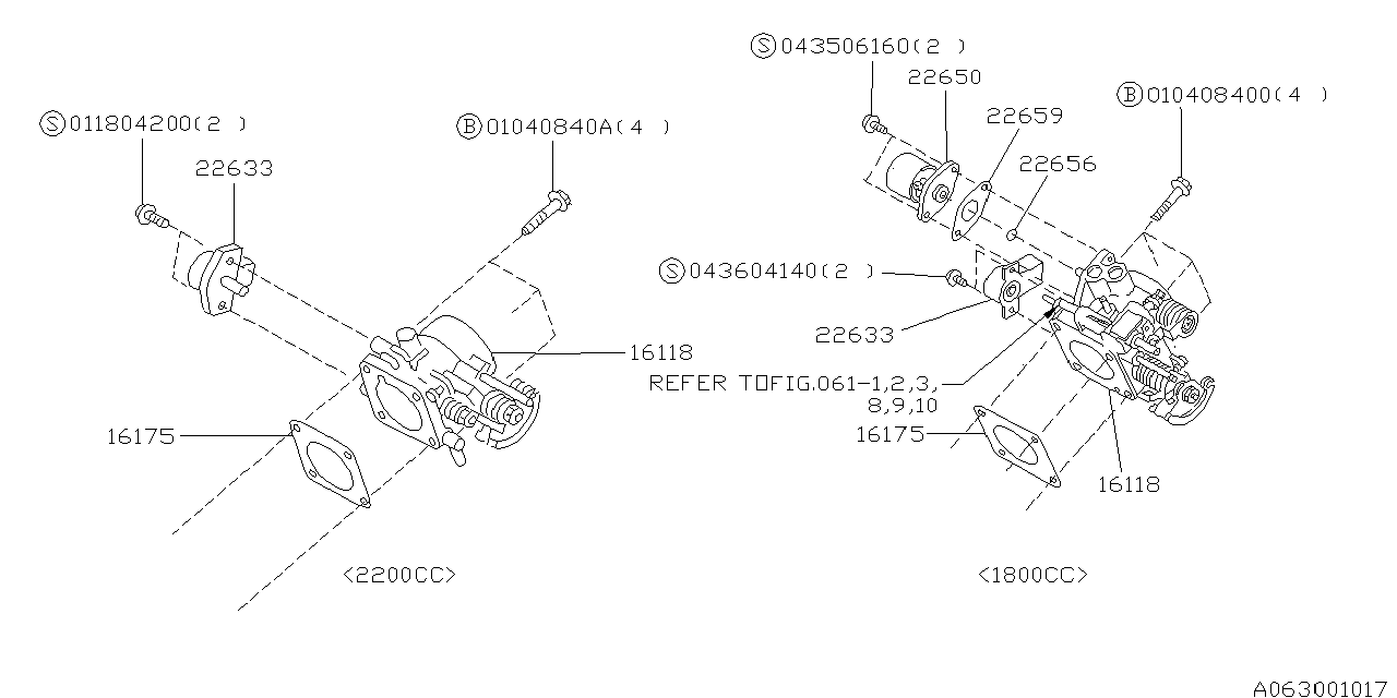 Diagram THROTTLE CHAMBER for your 2005 Subaru Forester   