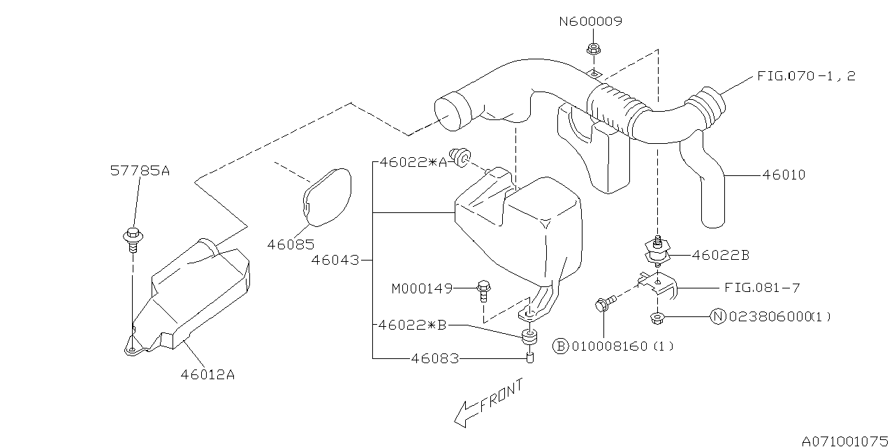 Diagram AIR INTAKE for your 2016 Subaru BRZ   