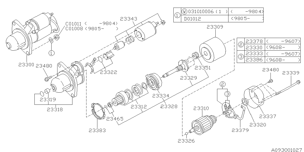 Diagram STARTER for your 2022 Subaru WRX   