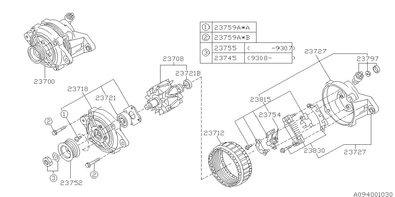 Diagram ALTERNATOR for your 2016 Subaru Impreza  SPORT LIMITED w/EyeSight WAGON 