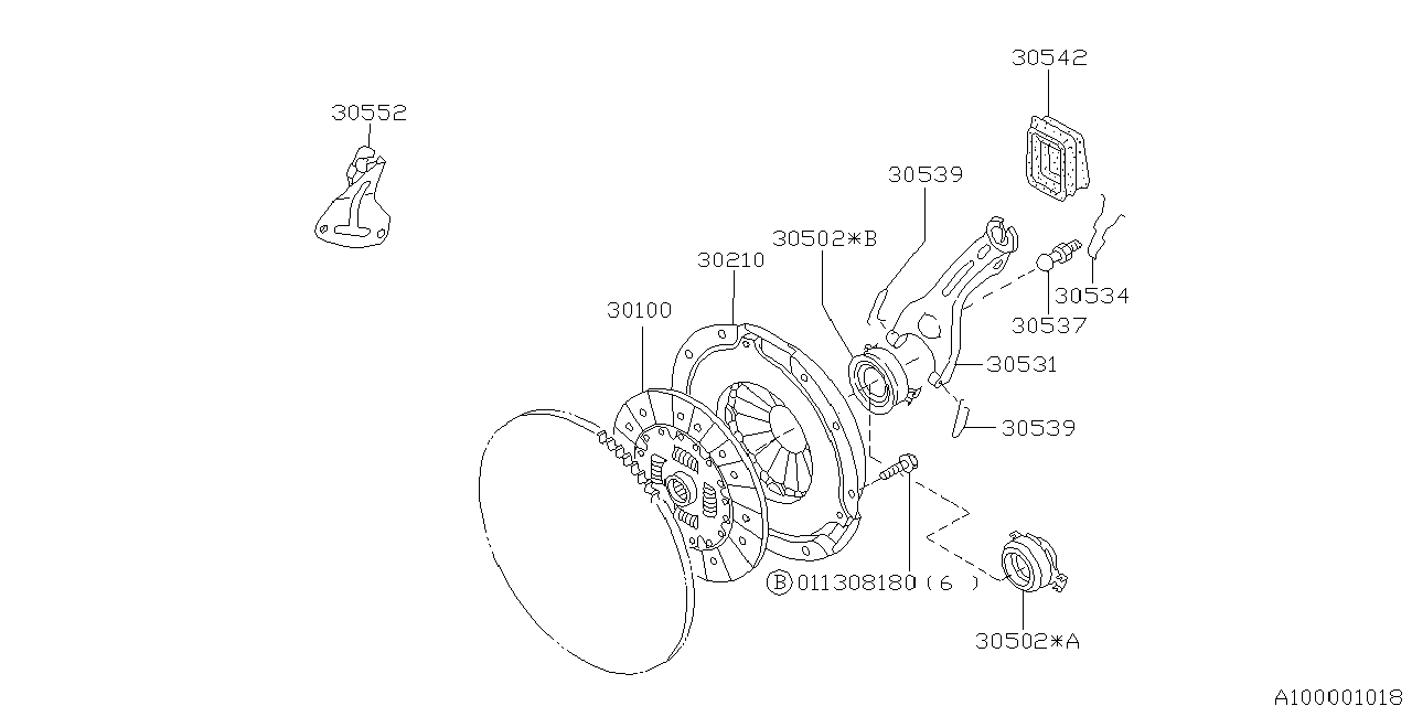 Diagram MT, CLUTCH for your Subaru