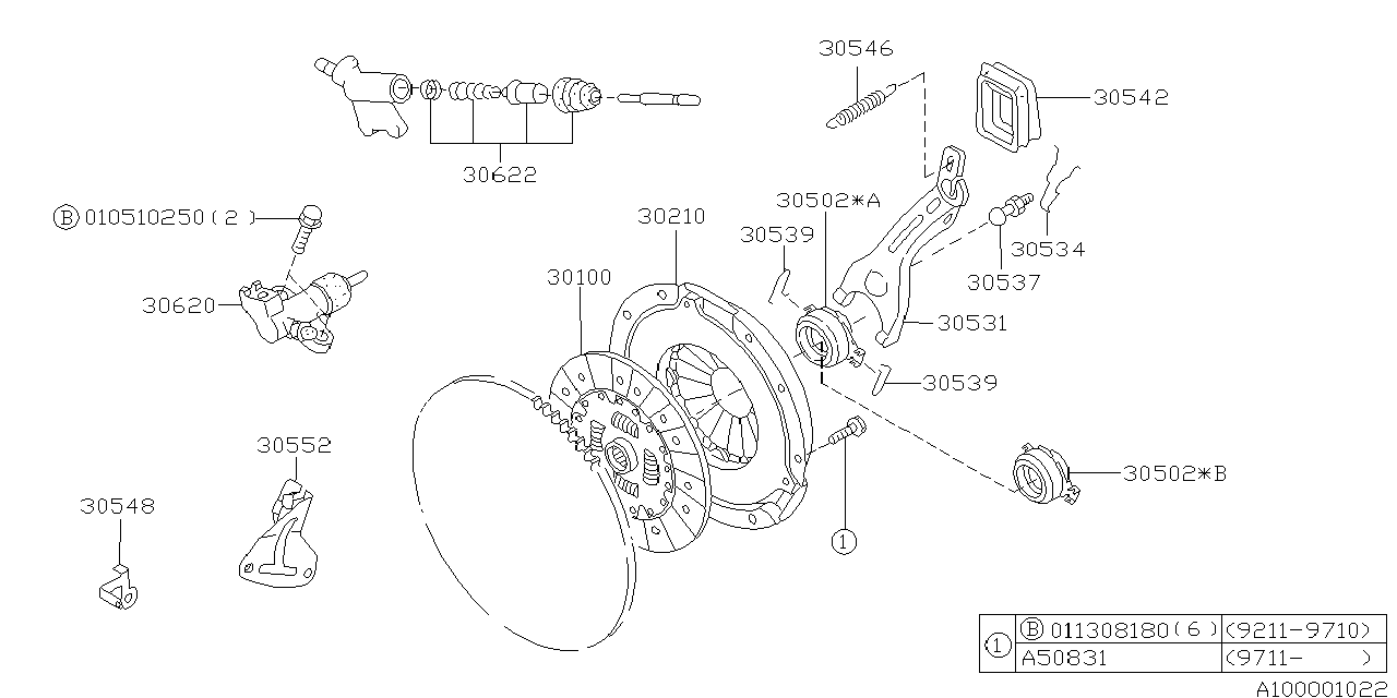 Diagram MT, CLUTCH for your 2001 Subaru Impreza  Limited Sedan 