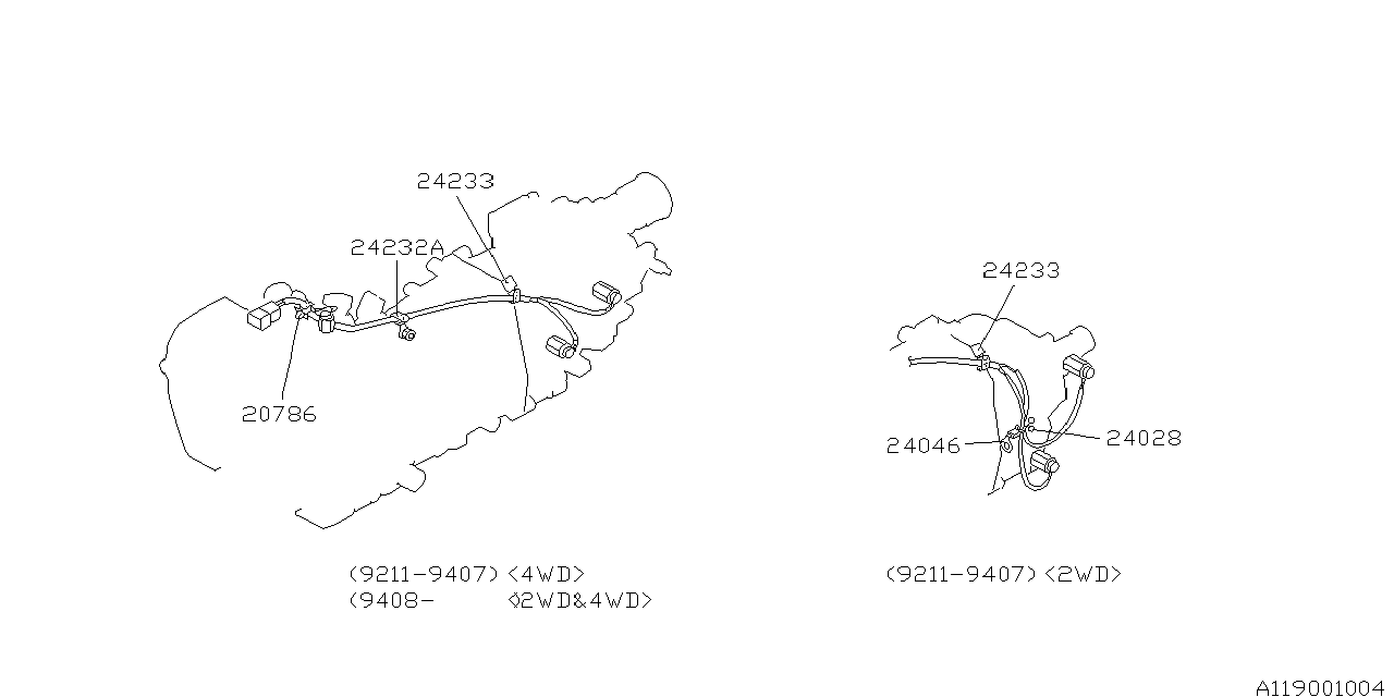 Diagram MT, TRANSMISSION HARNESS for your 2021 Subaru WRX LIMITED WITH LIP ES  