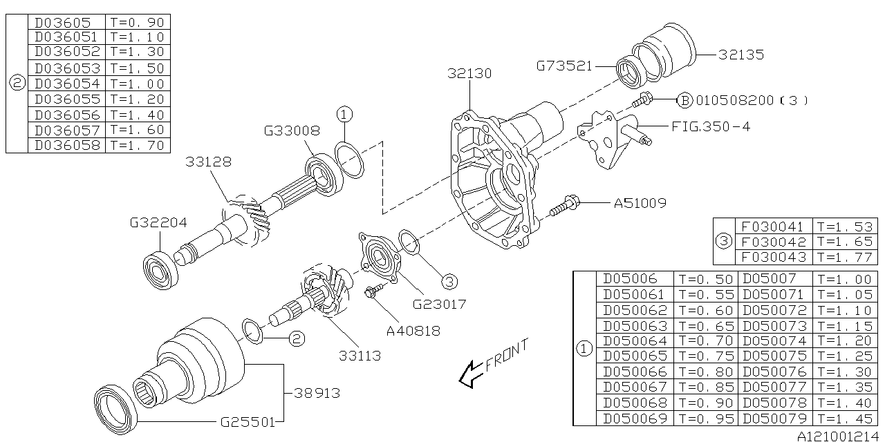 Diagram MT, TRANSFER & EXTENSION for your 2001 Subaru Impreza   