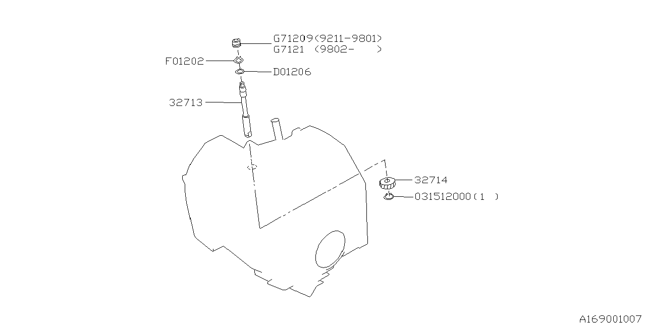 AT, SPEEDOMETER GEAR Diagram