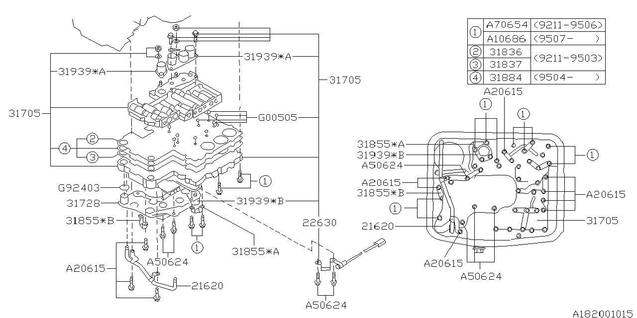 AT, CONTROL VALVE Diagram