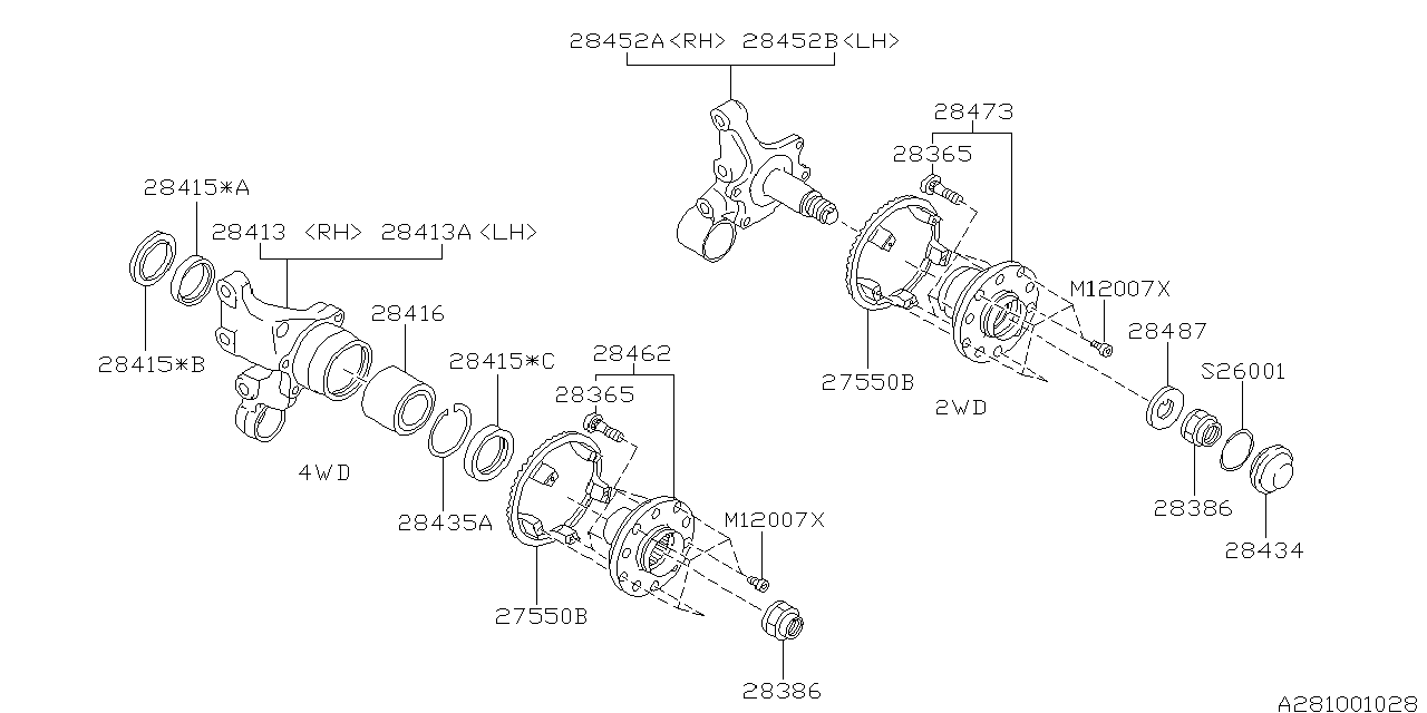 Diagram REAR AXLE for your 2012 Subaru Tribeca   