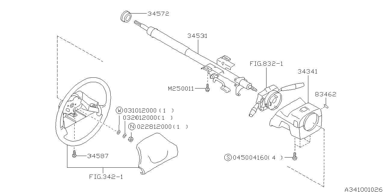 Diagram STEERING COLUMN for your 2022 Subaru BRZ   