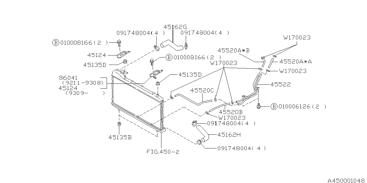 Diagram ENGINE COOLING for your Subaru Outback  