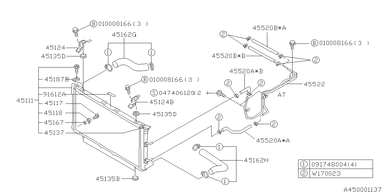 Diagram ENGINE COOLING for your 1998 Subaru Impreza   