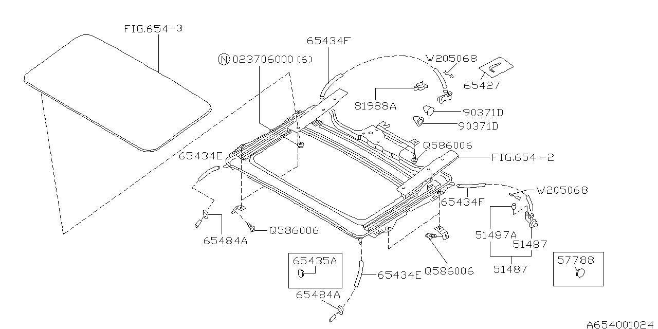 Diagram SUN ROOF for your 2014 Subaru Tribeca   