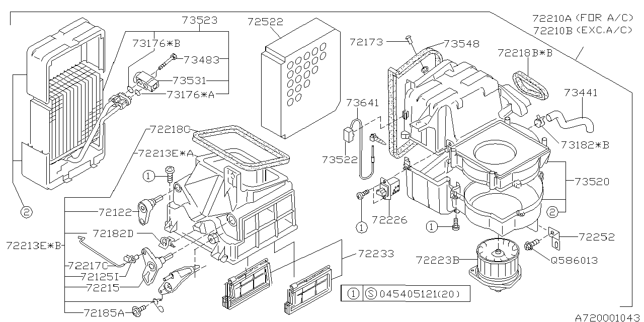 Diagram HEATER SYSTEM for your 2009 Subaru WRX   