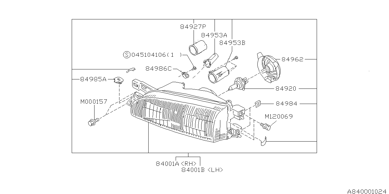 Diagram HEAD LAMP for your Subaru