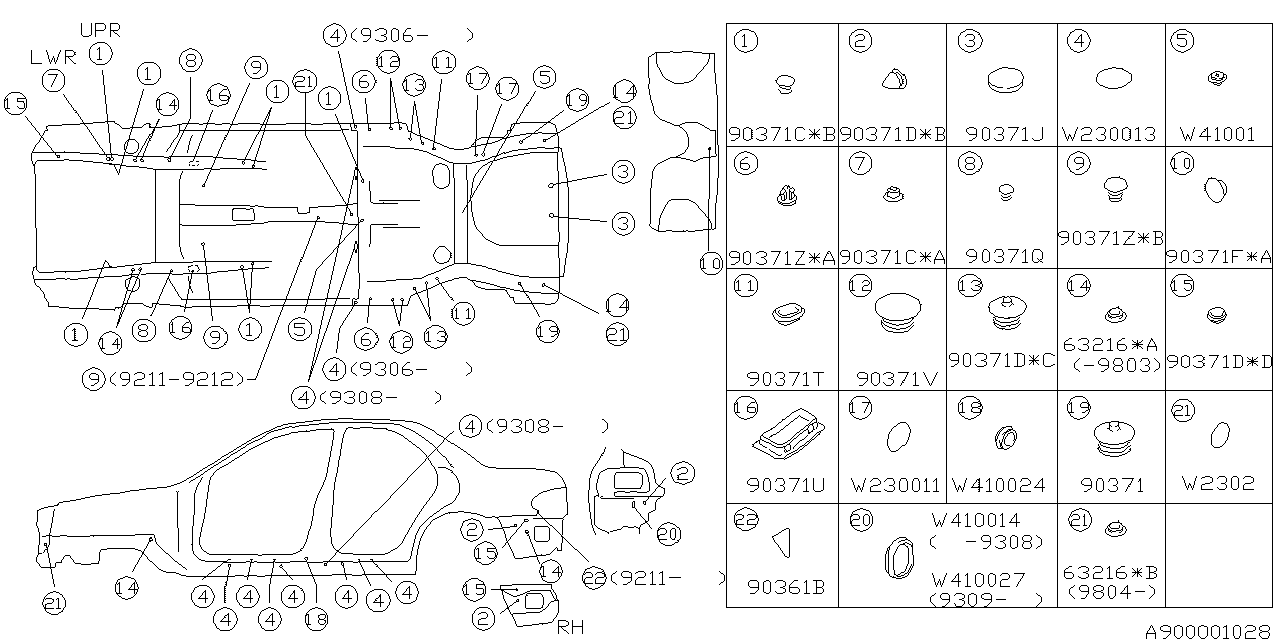 Diagram PLUG for your Subaru BRZ 2.0L 6MT 