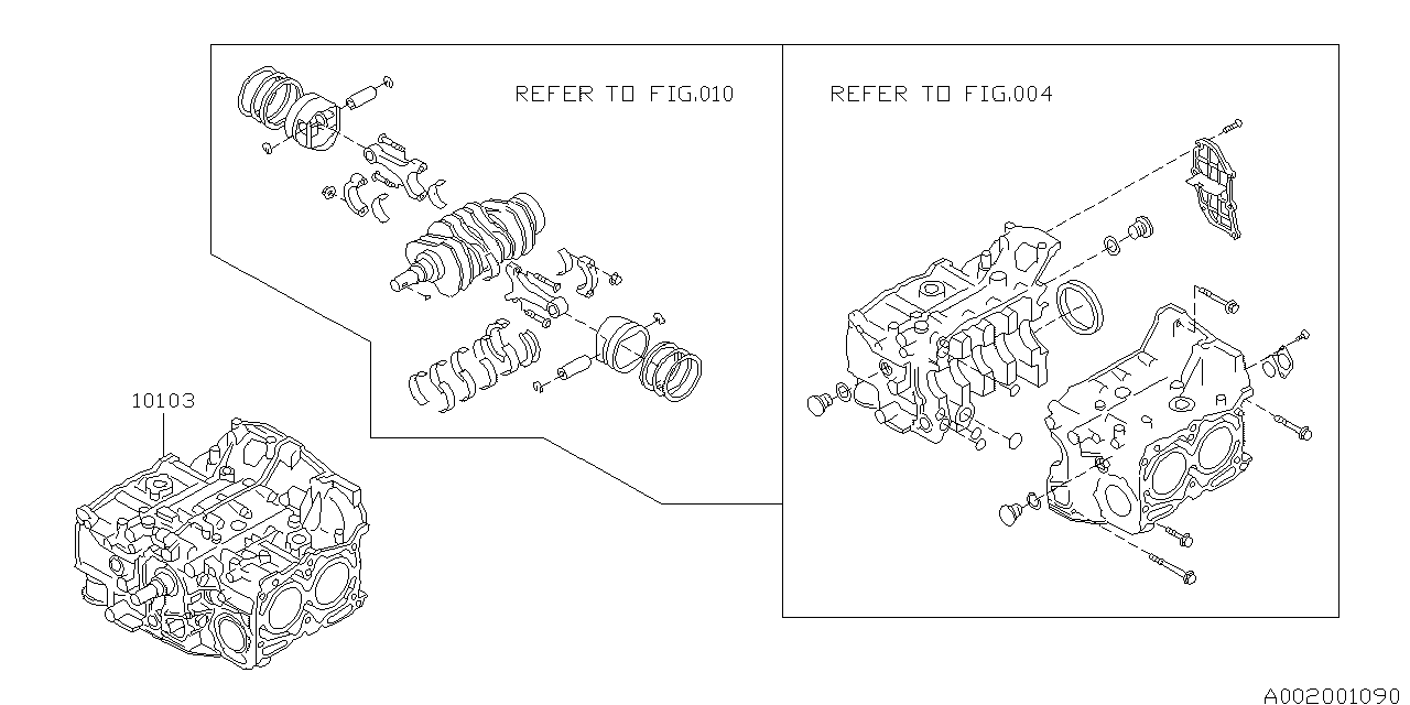 Diagram ENGINE GASKET & SEAL KIT for your 2002 Subaru WRX  SEDAN 