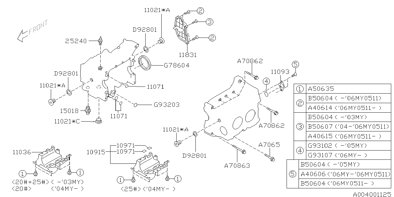 Diagram CYLINDER BLOCK for your Subaru Impreza  EYESIGHT WAGON