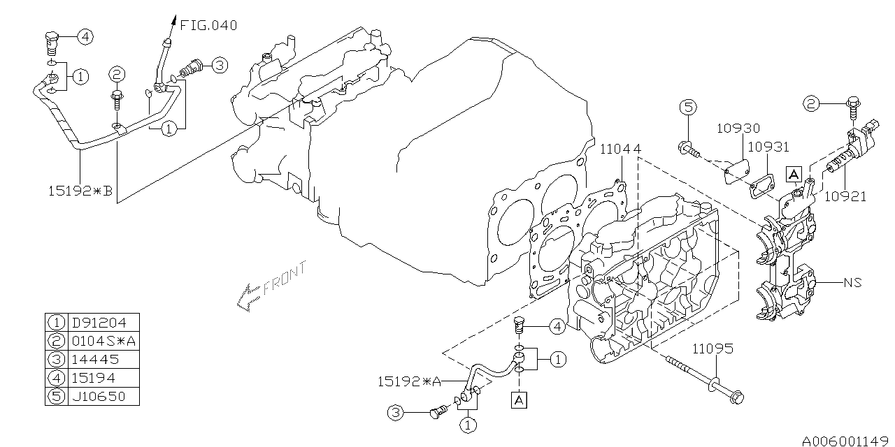 Diagram CYLINDER HEAD for your Subaru STI  