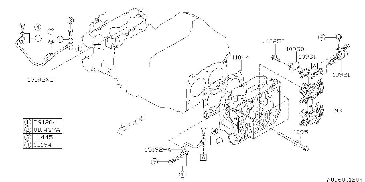 Diagram CYLINDER HEAD for your Subaru STI  