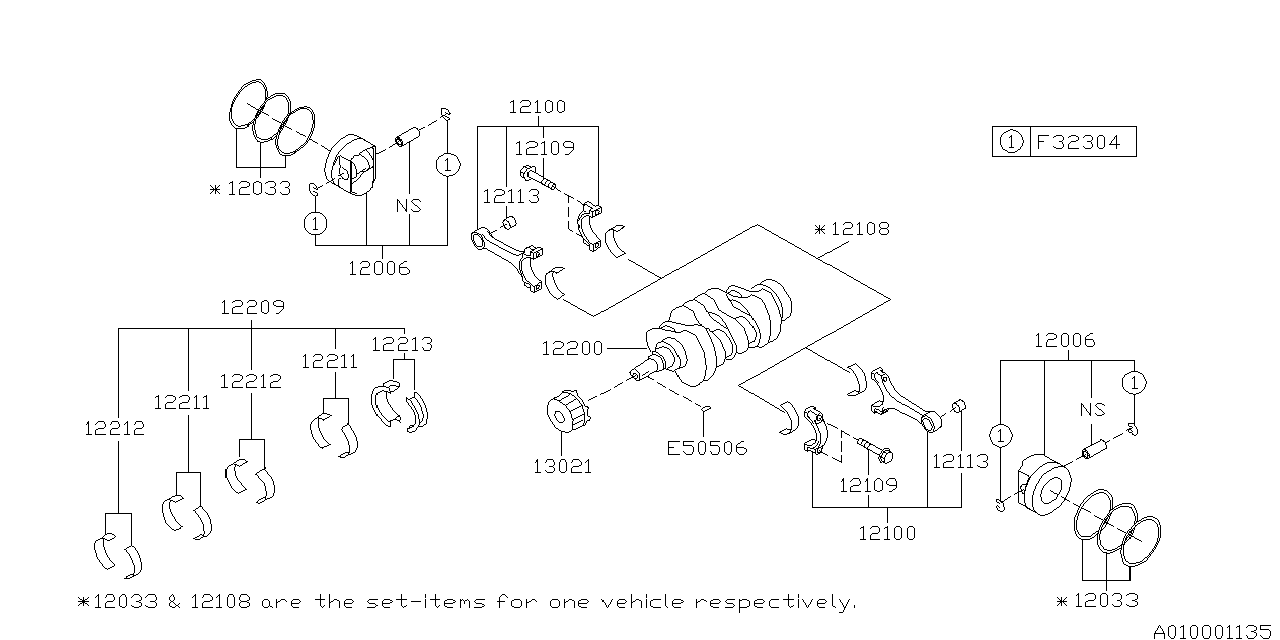 Diagram PISTON & CRANKSHAFT for your Volkswagen