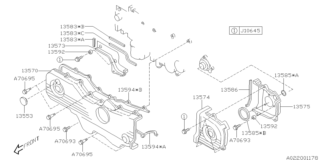 TIMING BELT COVER Diagram