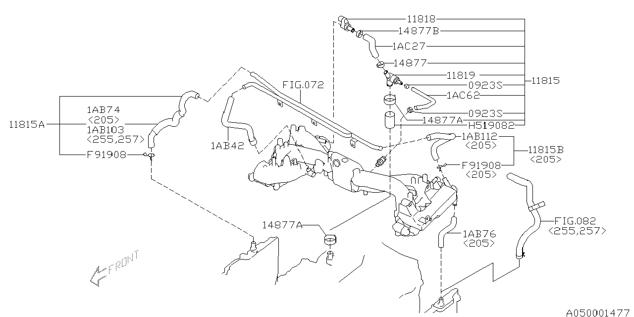 Diagram INTAKE MANIFOLD for your Subaru BRZ  