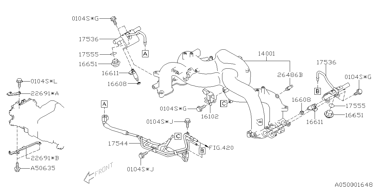 Diagram INTAKE MANIFOLD for your 2024 Subaru WRX   