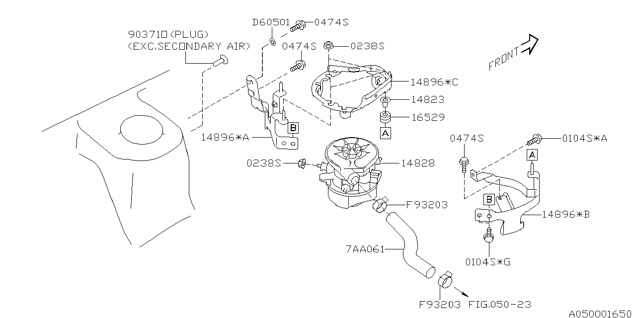 Diagram INTAKE MANIFOLD for your 2013 Subaru Outback   