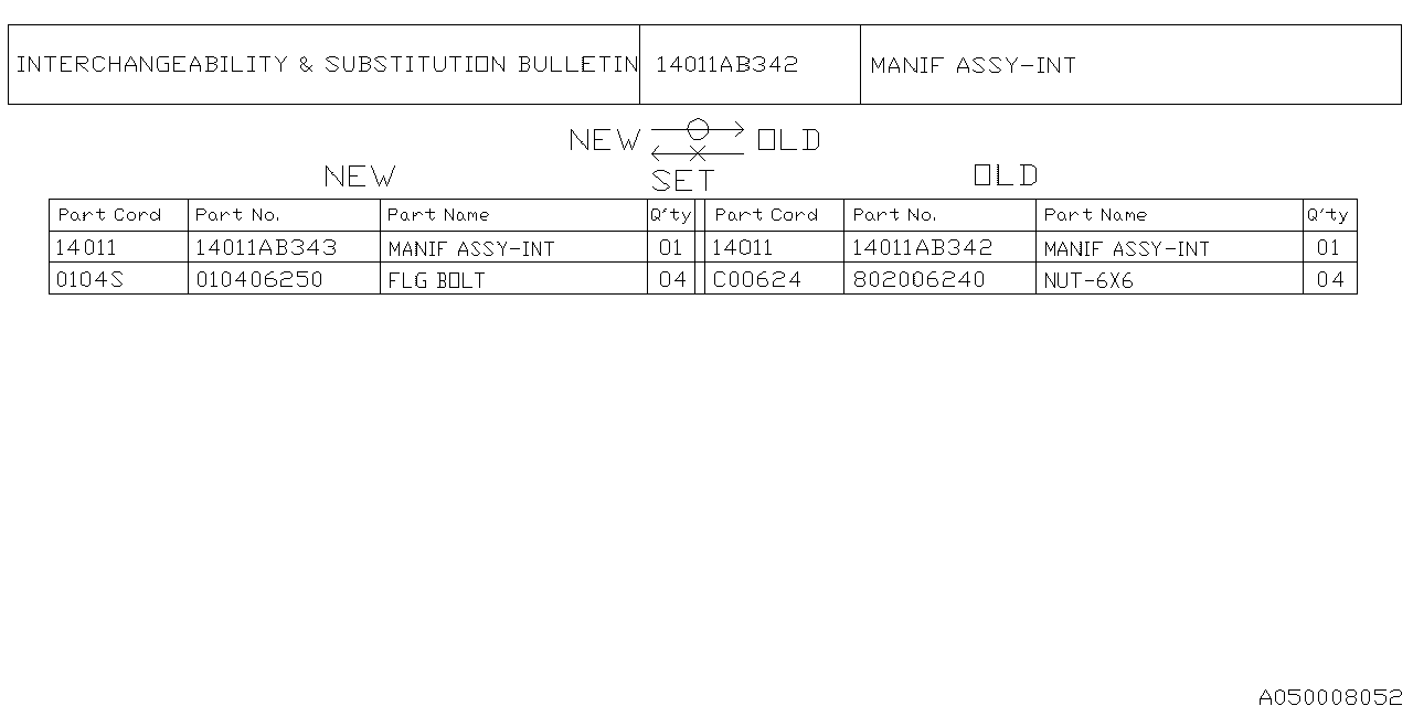 INTAKE MANIFOLD Diagram